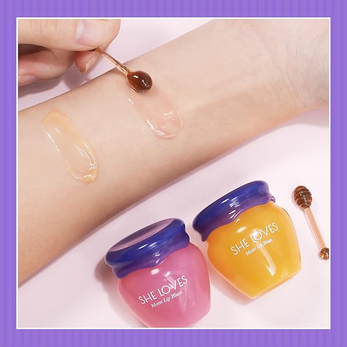Lip Mask Overnight Lip Sleeping Masks Honey Lip Balm, Fade Lip Lines Bee Lip Balm Honey & Sakura Day and Night Repair Lip Sleeping Masks Honey Lip Balm (Sakura (Night))