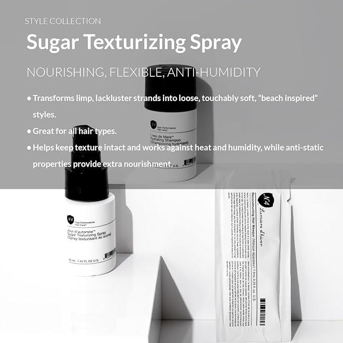 Number 4 Mini Sugar Texture Spray for Hair, Hair Styling Product for Beach Inspired Waves, Travel-Size Texturizing Spray,1.45 oz