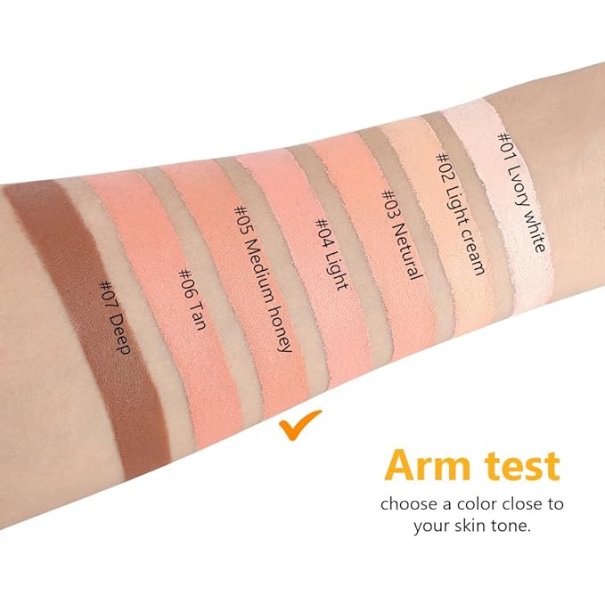 Pot Concealer with Makeup Brush Set,Tattoo Color Correcting Concealer,Full Face Color Correcting Conceal Foundation,Under Eye Concealer Brightener Dark Eye Ring corrector de ojeras (05-MEDIUM HONEY)