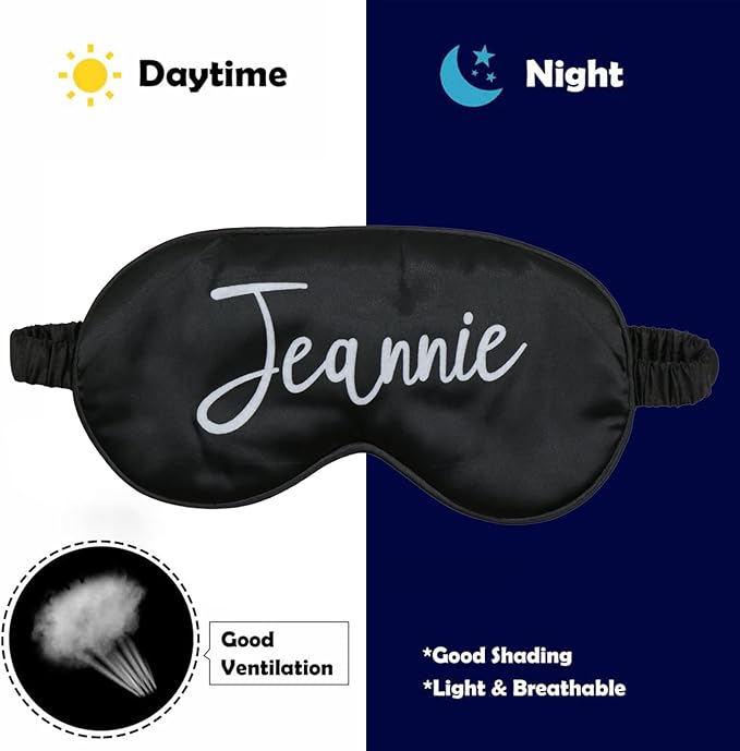 Personalized Sleep Mask for Women and Men with Photos,Text,Logo,Single-Sided Printing,Custom Adjustable Reusable Eye Mask,Mother's Day,Birthdays,Christmas,Valentine's Day Gift Pink