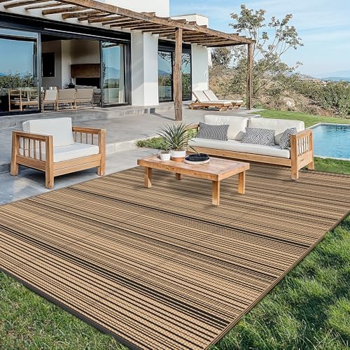 GENIMO Outdoor Rug, Waterproof Plastic Rugs by GENIMO