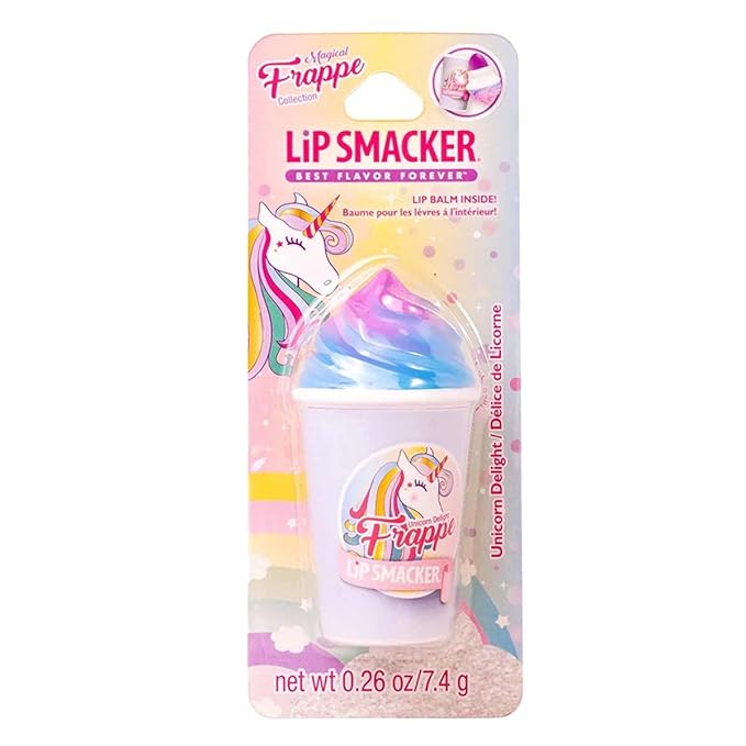 Lip Smacker Frappe Cup Lip Balm, Unicorn, 1 Tube, Prevent Chapped Lips, 0.26 Ounce