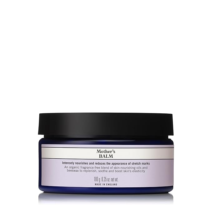 Neal's Yard Mother's Balm, Helps Reduce the Appearance of Stretch Marks & Improve Elasticity, Ideal for New Moms, Fragrance Free, Cruelty-Free, 120g