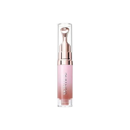 Hydrating Brightening Lip Serum, Nourishing Hydration Tinted Lip Stain, Plumping Lip Gloss with Polypeptide Squalane (02 Coral Rose)