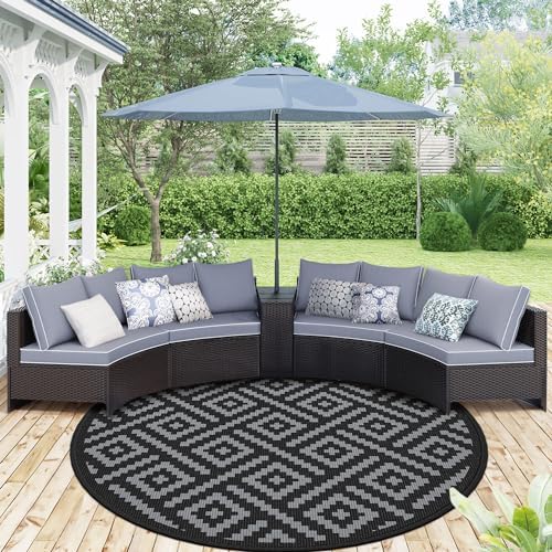 GENIMO Outdoor Rug, Waterproof Plastic Rugs - Image 4