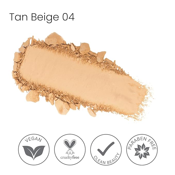True + Luscious Sheer Halo Complexion Powder – Natural Matte Finish Foundation, Sheer to Medium Coverage – Clean, Vegan and Cruelty Free Powder Foundation – 0.32 oz