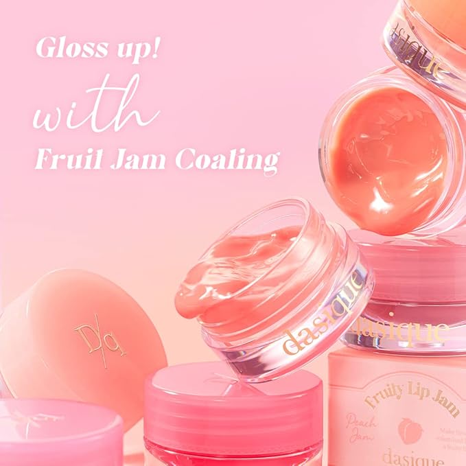 dasique Fruity Lip Jam (#02 Apricot Jam) | High-shine finish | Moisturizing | Vegan, Cruelty Free | Lip Balm