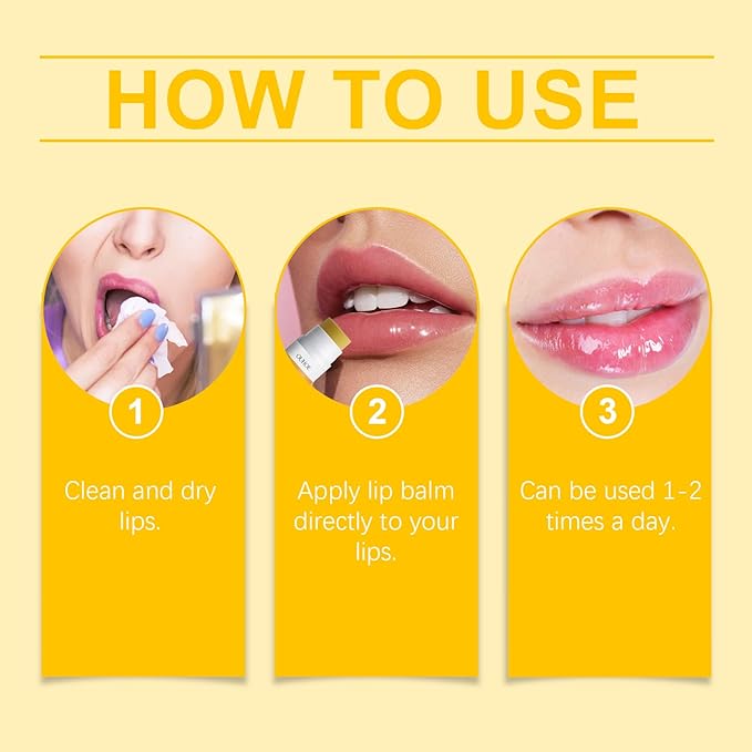 Lemon Lip Balm | All Natural Turmeric Lip Balms & Moisturizers | Hydrates Care Lip Balm, Brighten & Nourish Dark Lips Effortlessly