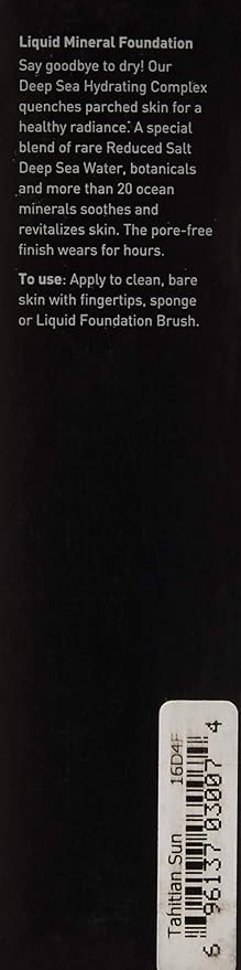 Youngblood Clean Luxury Cosmetics Liquid Mineral Foundation, Tahitian Sun | Dewy Mineral Lightweight Full Coverage Makeup for Dry Skin Poreless Flawless Tinted Glow | Vegan, Cruelty Free, Gluten-Free