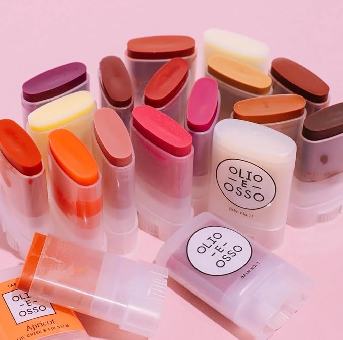 Olio E Osso - Natural Lip + Cheek Balm | Natural, Non-Toxic, Clean Beauty (No. 14 Dusty Rose, 0.35 oz | 10 g)