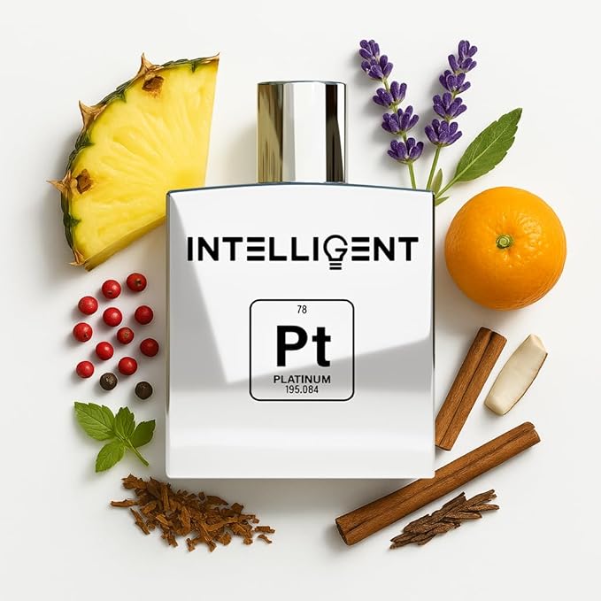 Intelligent Platinum Eau de Parfum | Cologne for Men | Sweet, Seductive, Striking | 3.4 Fl Oz (100 mL)