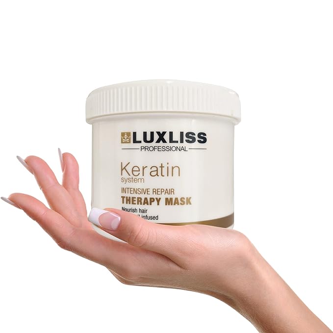 Keratin Intensive Repair Therapy Hydrating Hair Mask for Dry Damaged Hair and Scalp