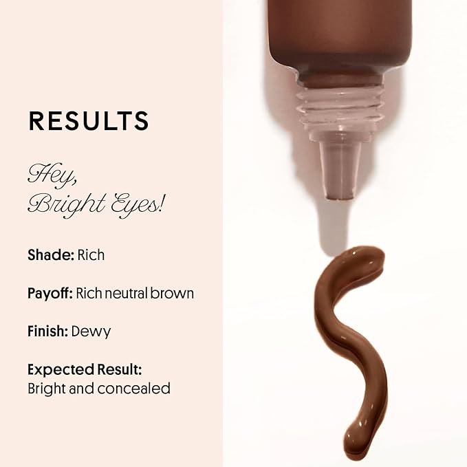 Winky Lux Peeper Perfect Under Eye Concealer, Makeup & Eye Brightener, Full Coverage Concealer for Dark Circles, Color Corrector & Eye Primer, With Collagen, Hyaluronic Acid & Vitamin E (Rich)