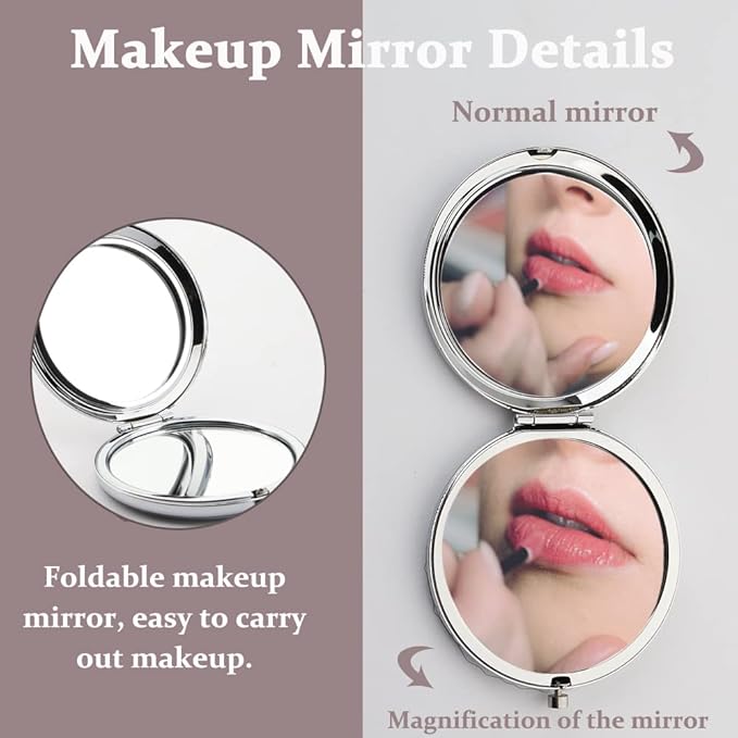 TGBJE Eye Lash Pocket Mirror Lashes Girl Gift I TEND to Lash Out Compact Mirror for Women Girls Beautician Gift (lash out mirror)