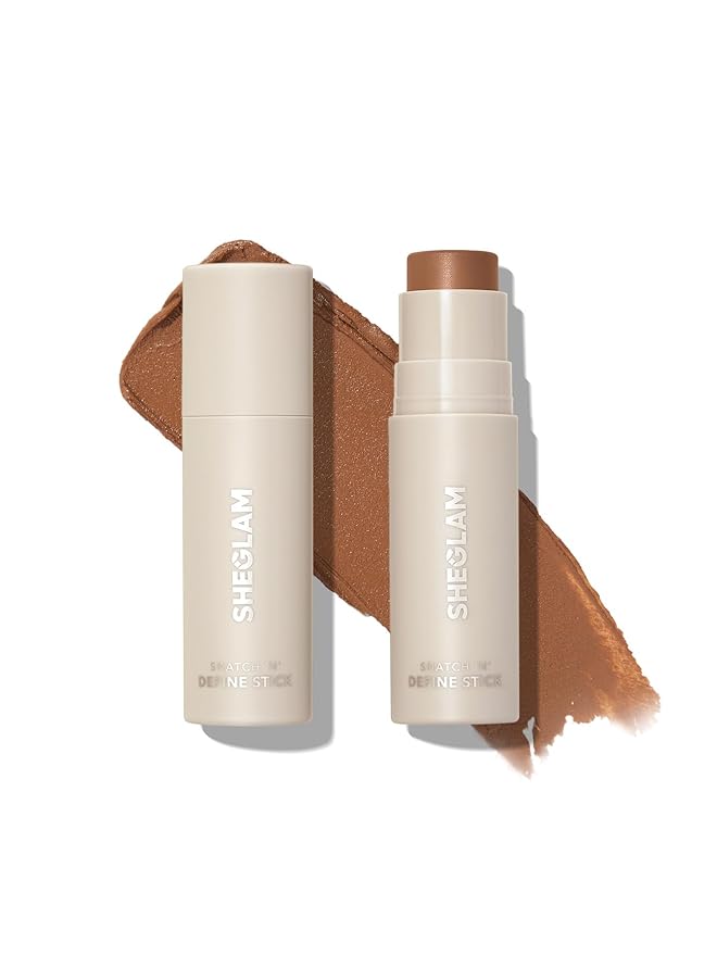 SHEGLAM Snatch 'n' Define Cream Contour Stick Long Lasting Highly Pigmented Sweat Proof Face Bronzer Makeup - Terracotta