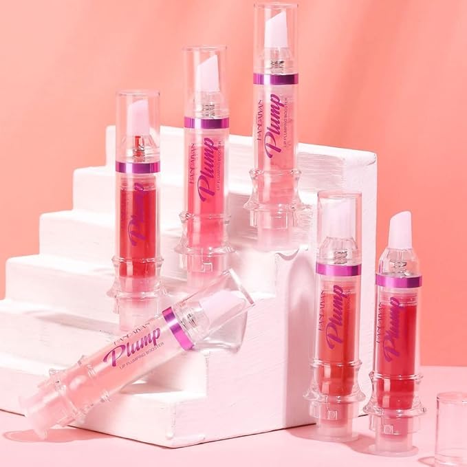 Natural Spicy Lip Plumping Booster Lip Plumping Oil，Lip Plumper Gloss, Ultra-Hydrating & Nourishing Plump and Pout Lip Plumper, Glossy Finish Fuller Lip Plumping Lip Gloss for Women Girls(04#)