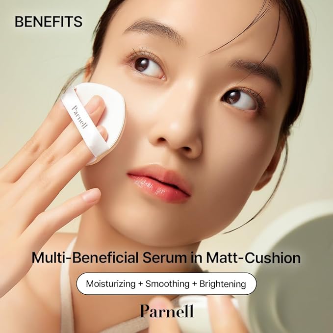 Parnell Cicamanu Serum In Matte Cushion (#23 Natural beige, 15g)