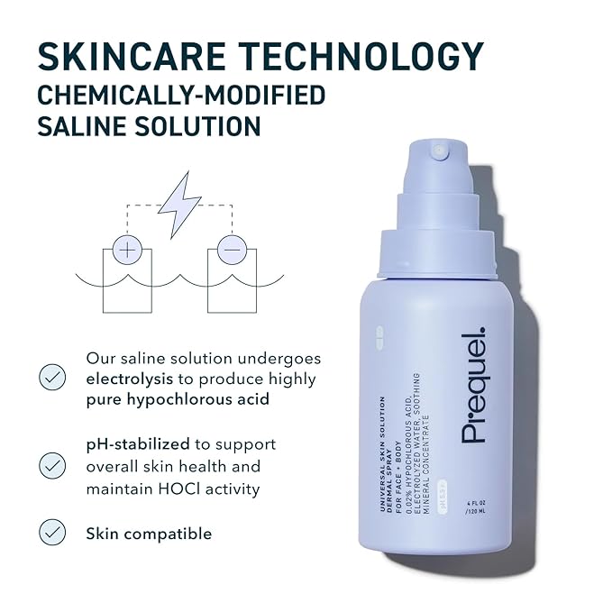 Skin Universal Skin Solution Hypochlorous Acid Spray for Face and Body. HOCL Facial Cleanser and Dermal Spray with Electrolyzed Water and Mineral Complex. pH-Stabilized Skin Care. 4oz