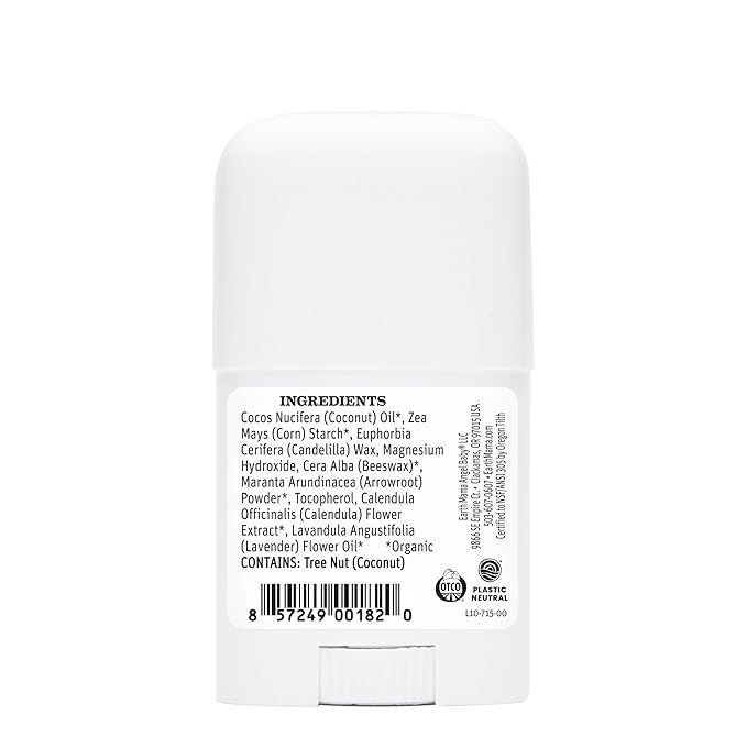 Earth Mama Mini Deodorant Travel Set | Safe for Sensitive Skin, Pregnancy and Breastfeeding, Contains Organic Calendula with No Fragrance Chemicals, No Baking Soda or Aluminum (4-Pack)