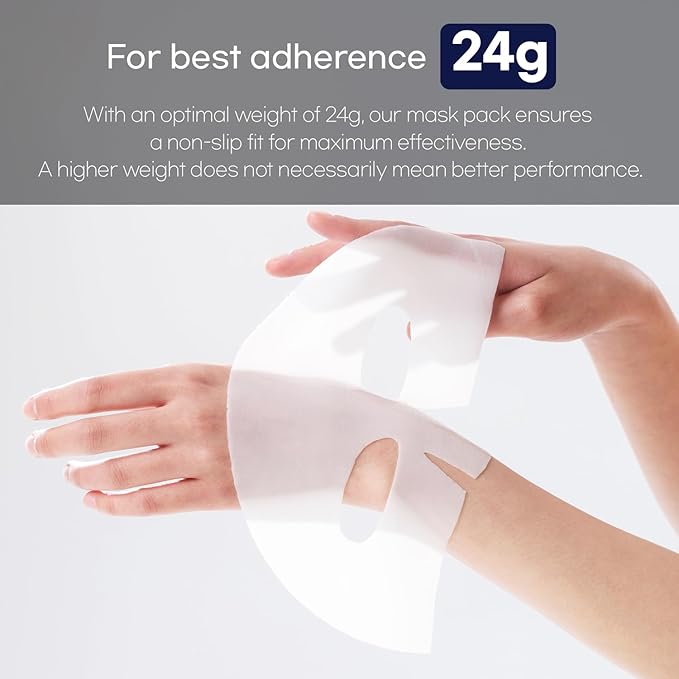 WELLDERMA Sapphire Collagen Face Mask Premium Impact Fitting Overnight Face Mask 4EA-Korean Face Sheet Mask for all skin types-Hydrating facial mask sheets-Patented Structure Hydrogel Type-Niacinamide