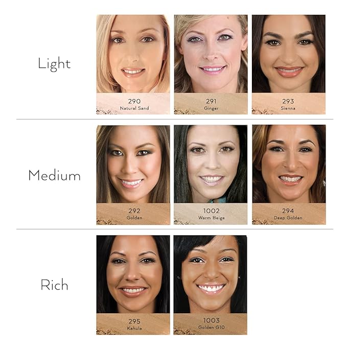 EMANI Vegan Cosmetics Flawless Matte Foundation, 294 Deep Golden, 0.42 Ounce