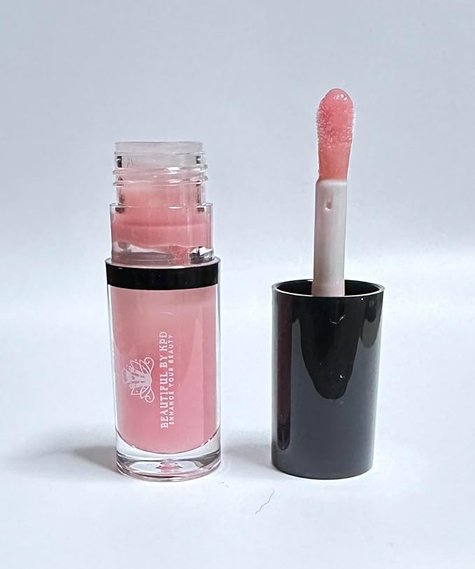 Title: BEAUTIFUL BY KPD Tinted Lip Oils | Moisturizing, Hydrating, Glossy Finish | Jojoba oil, Apricot Oil, Vitamin E | 100% Vegan, Kosher, Paraben & Gluten-Free (Sheer Pink, 5g)