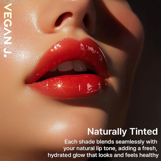 Lip Balm – Long-Lasting Hydration with Natural Color – Korean Beauty, Oasis Plant Complex, Silicone-Free, Vegan & Cruelty-Free Lip Care (005 Ruby Red)