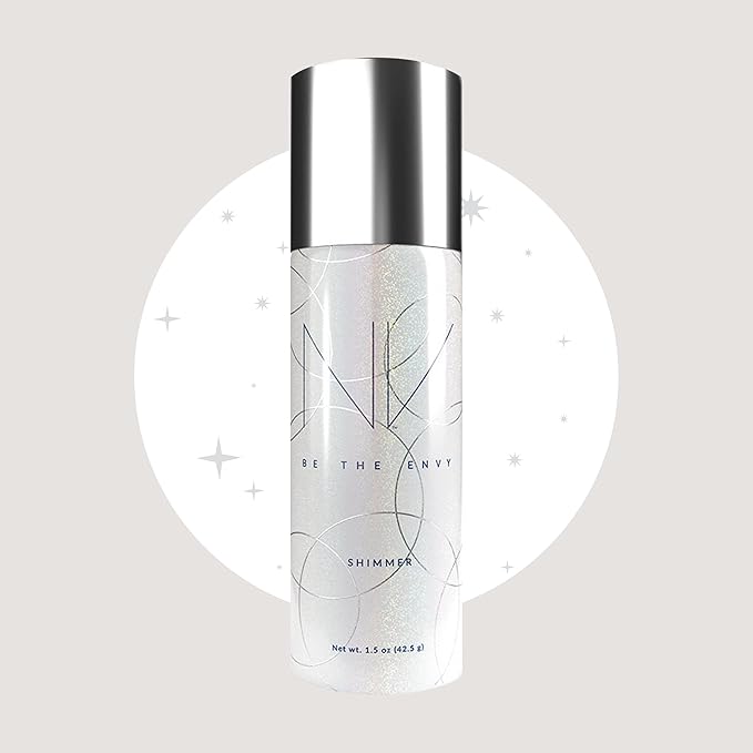 NV Perfecting Mist Shimmer Buildable Coverage Professional Airbrush Makeup with Plant-based Stem Cell Polypeptides, Vitamins A, D, E and Aloe, 1.5 ounces. SHIMMER