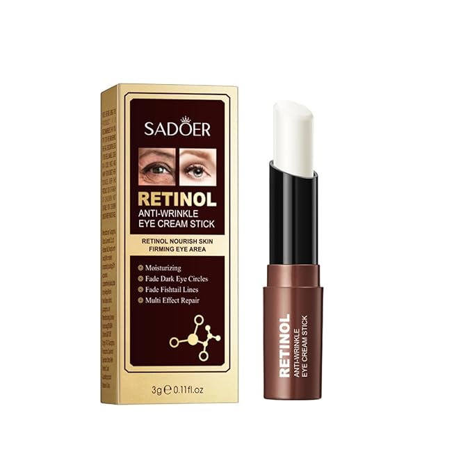 Retinol Eye Stick Under Eye Cream Anti Aging Eye Balm Reduces Fine Lines and Dark Circles