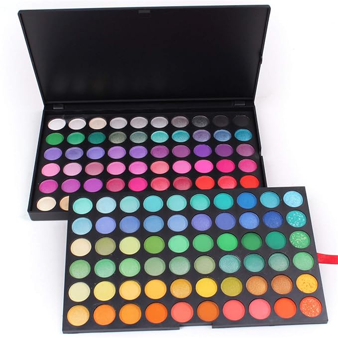 Pro 120 Colors Shimmer and Matte Eyeshadow Makeup Palette Cosmetic Contouring Kit #1 - Ideal for Professional and Daily Use
