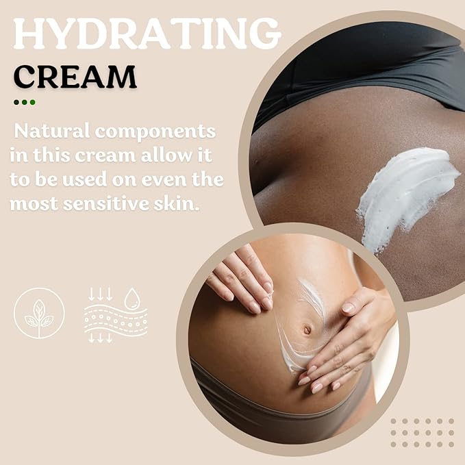 Stretch Mark Cream for Sensitive Skin Plant-Based Long and Short-term Hydration, Increases Skin Elasticity and Firmness (Stretch Mark Cream)