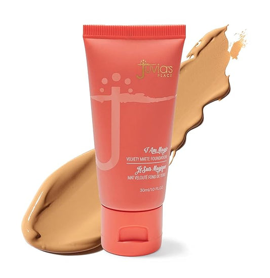 Juvia's Place I Am Magic Velvety Matte Liquid Foundation 540 - Giza - Medium w/Cool, Neutral Undertone, Makeup Foundation Full Coverage, Lightweight, Long Wear, Velvety Matte Finish