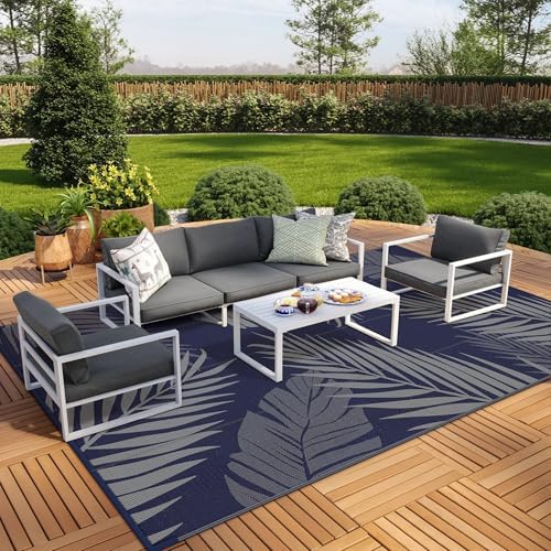 GENIMO Outdoor Rug, Waterproof Plastic Rugs 10'x14' - Image 4