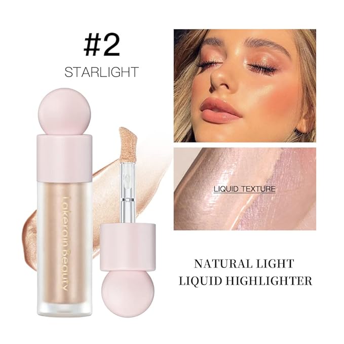 Unyoke Liquid Highlighter Stick, Matte Finish, Cream Formula, 02#, Waterproof, Full Coverage, Body & Face Makeup
