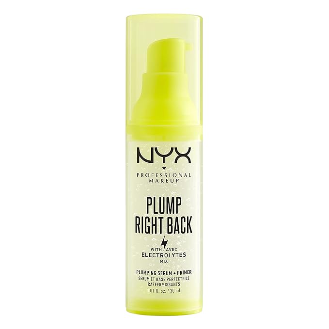 NYX PROFESSIONAL MAKEUP Plump Right Back Plumping Serum & Primer, With Hyaluronic Acid & Bare With Me Concealer Serum, Up To 24Hr Hydration - Vanilla