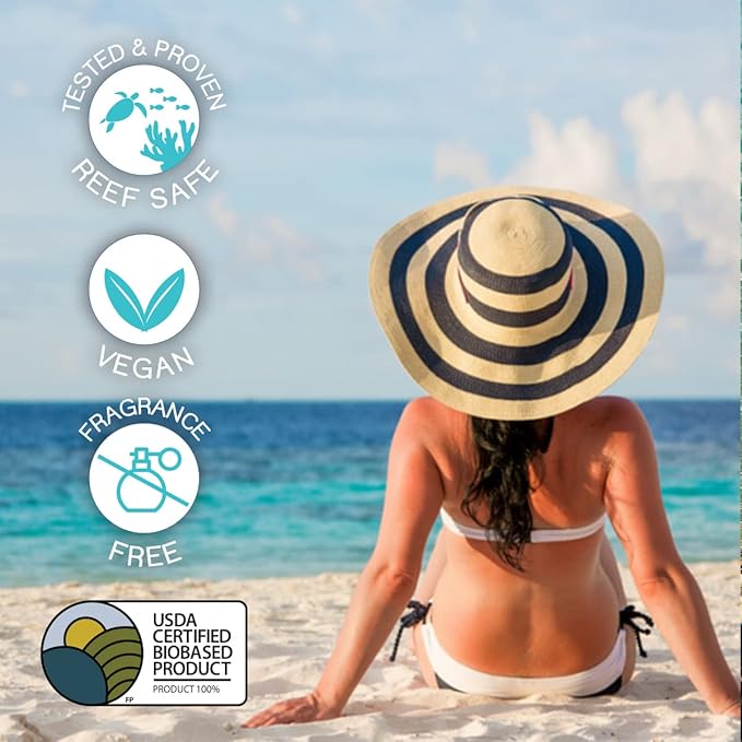 SPF 45 Every Day Shimmer Mineral Sunscreen | 2.5 Fl Oz Biodegradable, Paraben Free & Reef Safe Sunscreen | Non-Greasy, Lightweight & Shimmer Mineral Protection Against UVA & UVB for Face & Body