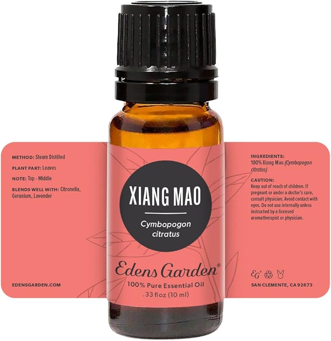 Edens Garden Xiang Mao Essential Oil- 100% Pure Premium Grade, Undiluted, Natural, Therapeutic, Aromatherapy, The Best for Diffuser, Candle, Laundry, Humidifiers 10 ml (.33 fl oz)