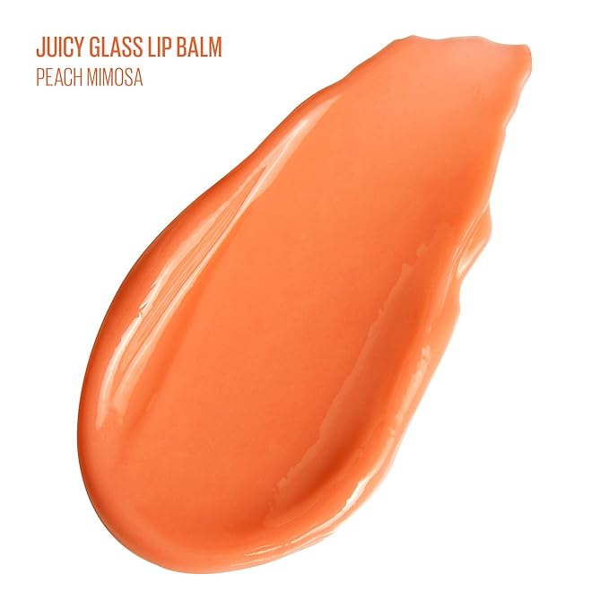 Kaja Juicy Glass Lip Balm | Plumping, Hydrating, Korean Lip Balm, Moisturizing Lip Care, 24hrs Long-lasting Hydration, Nourishing Lip Care | Peach Mimosa, 0.15 oz.