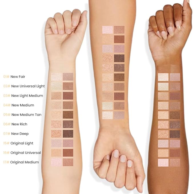 evpct 2in1 Face Shaping & Contouring Stick Cream Contour Concealer Bronzer Stick Makeup Kit for Face Highlighter Makeup Stick contorno maquillaje de maquillaje, ORIGINAL Light + ORIGINAL Medium