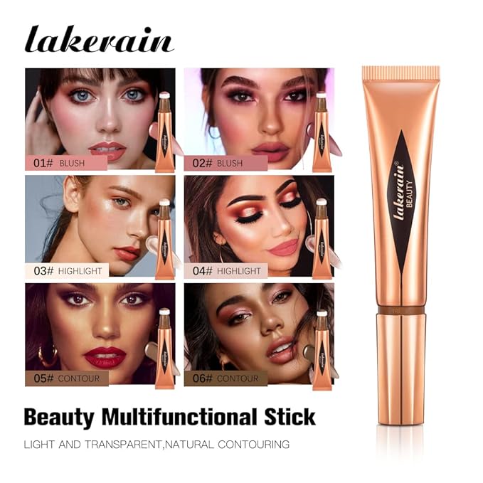 Liquid Blush Stick, Beauty Stick, Cream Blush, Liquid Blush For Cheeks, Beauty Blush Stick With Cushion Applicator, Multifunctional Makeup Beauty Stick (01#)