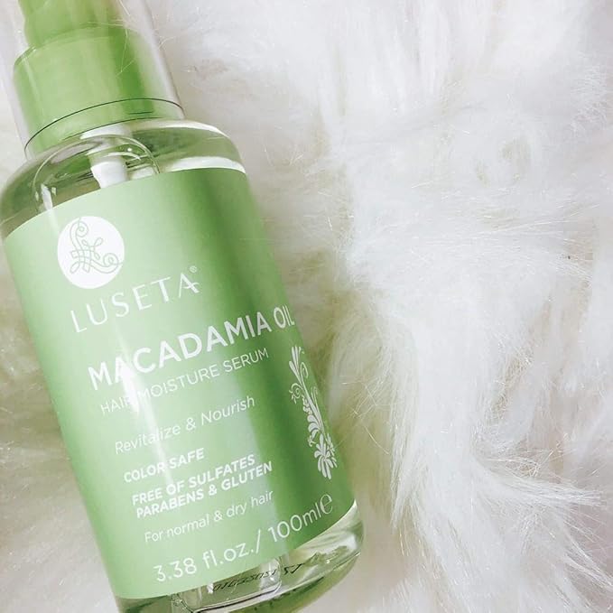 Luseta Macadamia Oil Hair Moisture Serum Nourishing & Revitalizing for Normal and Dry Hair 3.38oz