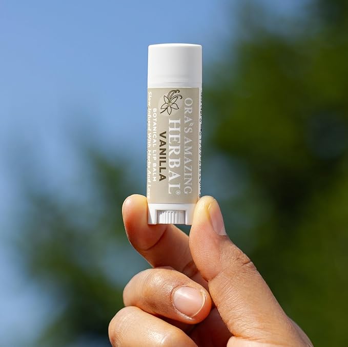 Soothing Natural Vanilla Lip Balm, Beeswax Lip Balm, Calendula Lip Balm, Dry Cracked Lips, Perioral Dermatitis, Organic Coconut Oil No Synthetic Fragrance