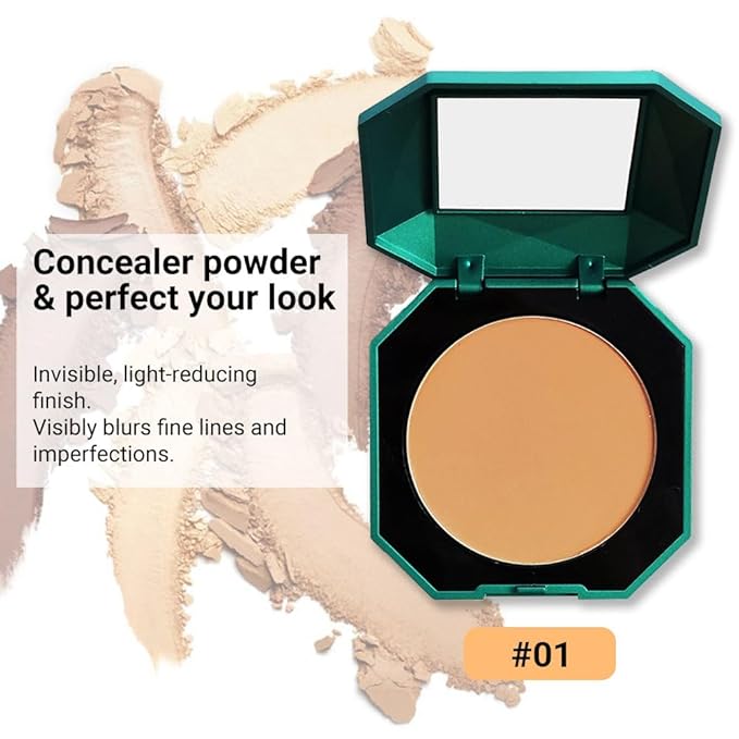 Pressed Matte Face Powder Makeup & Setting Powder for Poreless Wrinkle Blurring Contour Concealer Finishing,Lightweight,High Coverage,Shine Control, N.W 10g (01)