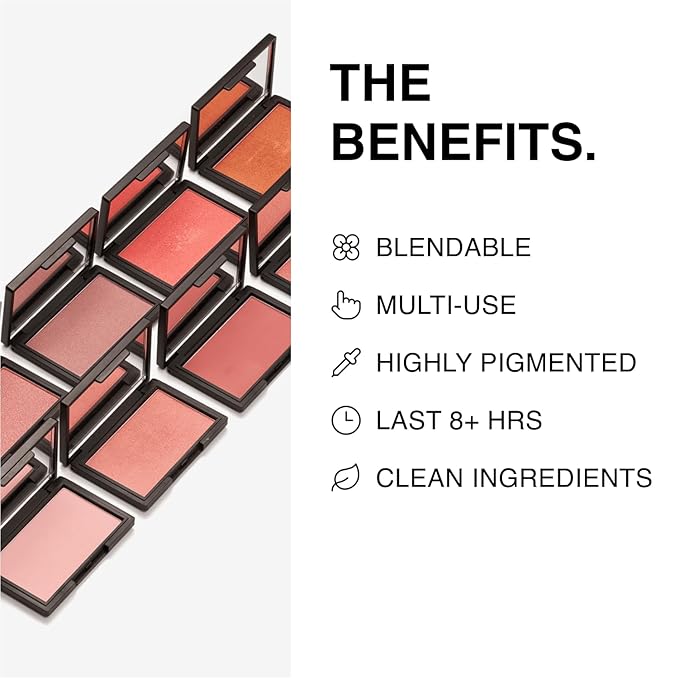 Makeup Powder Blusher - "Cotton Candy" - 4g / 0.141oz - Pigmented, Buildable, Lightweight Powder Blush for a Radiant, Healthy, Natural Glow. Versatile Shade - Dusty Pink - Matte