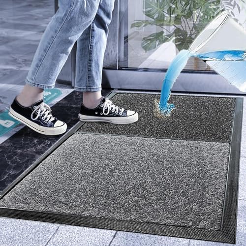 SINOPED 2-in-1 Disinfecting Sanitizing Floor Mat, Small 17"x31" - Image 2