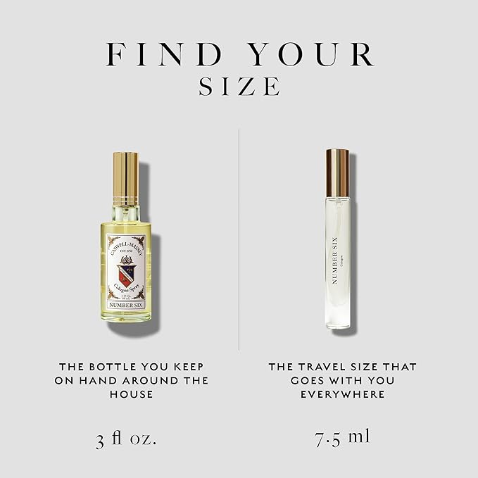 Caswell-Massey Number Six Gold Cap Cologne, Men’s Cologne with Sophisticated Top Notes of Bergamot, Rosemary & White Narcissus with a Premium Lavender Base, 3 Fl Oz