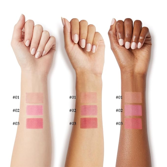 Cream Blush Makeup,Buildable Blush Stick for Cheeks,Matte Finish,Long Wear,Easy Application,Lightweight Multi Stick