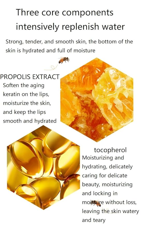 2 Pcs Honey Pot Lip Balm, Moisturizing Restors Moisture Bee Lip Mask for Dry Lips Lip Mask.(Honey)