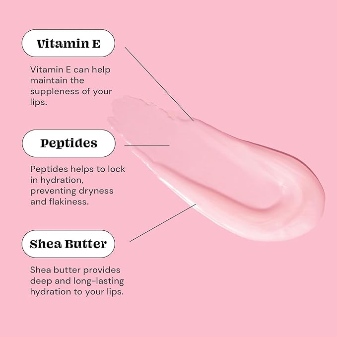 Glossmetics Lychee-Berry Overnight Lip Mask - Hydrating, Moisturizing Lip Balm for Soft, Smooth Lips (Pack of 2)
