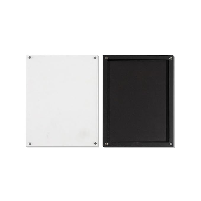 Acrylic empty magnetic palette with magnet clear lip ，with 30Pcs Adhesive Metal Stickers for Eyeshadow Powder Lipstick foundation